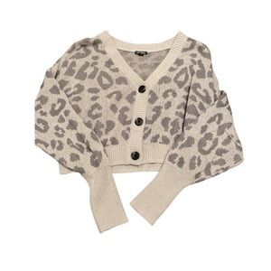 Grey Cheetah cardigan 
 ☻ Target